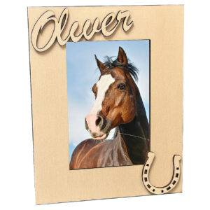 dekoratívny rámik pre milovníka koňa s menom