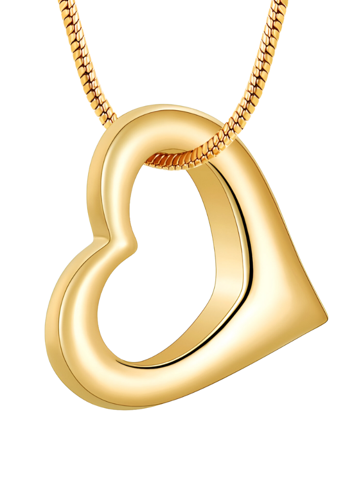 Prívesok na popol Heart - Strieborný, Zlatý, Ružový – Obrázok 3