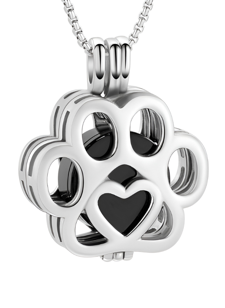 Prívesok na popol Tlapka - Bronz, Čierny, Strieborný, Zlatý – Obrázok 2