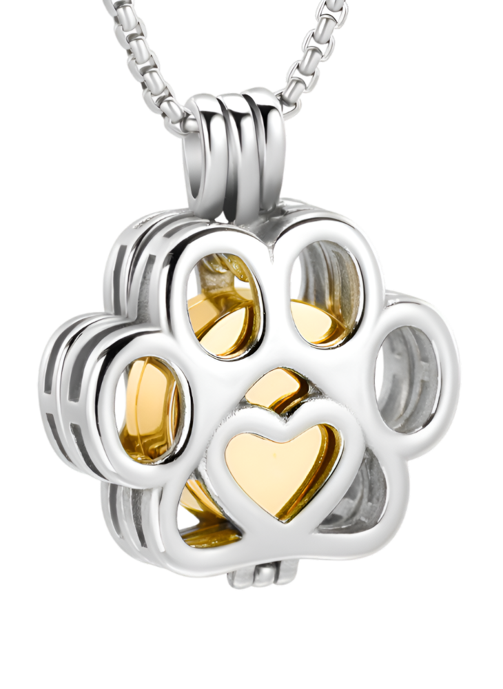 Prívesok na popol Tlapka - Bronz, Čierny, Strieborný, Zlatý – Obrázok 4