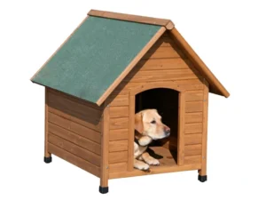 dreveny domček pre psa