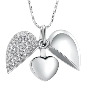 Prívesok na popol Crystal Heart – kamienky