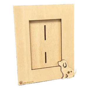 Drevenný rámik pes