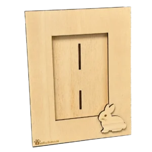 Drevenný rámik zajac